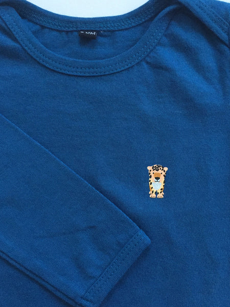 Cheetah Onesie - Blue