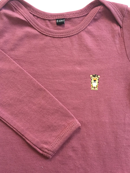 Cheetah Onesie - Pink