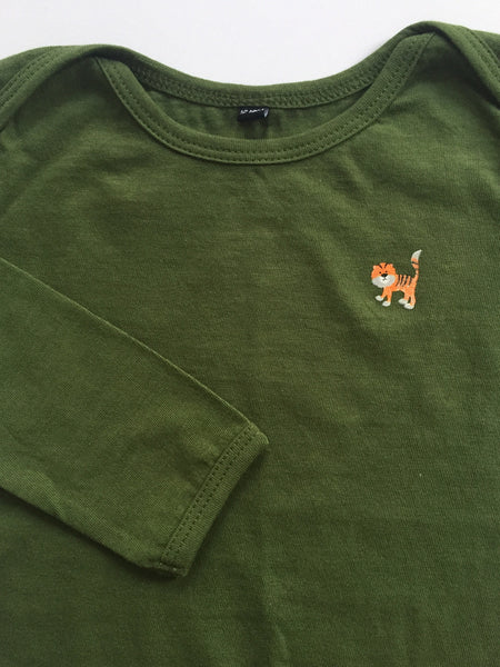 Tiger Onesie - Green
