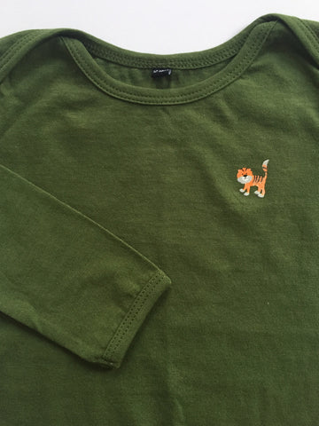Tiger Onesie - Green